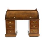 A Victorian mahogany cylinder desk