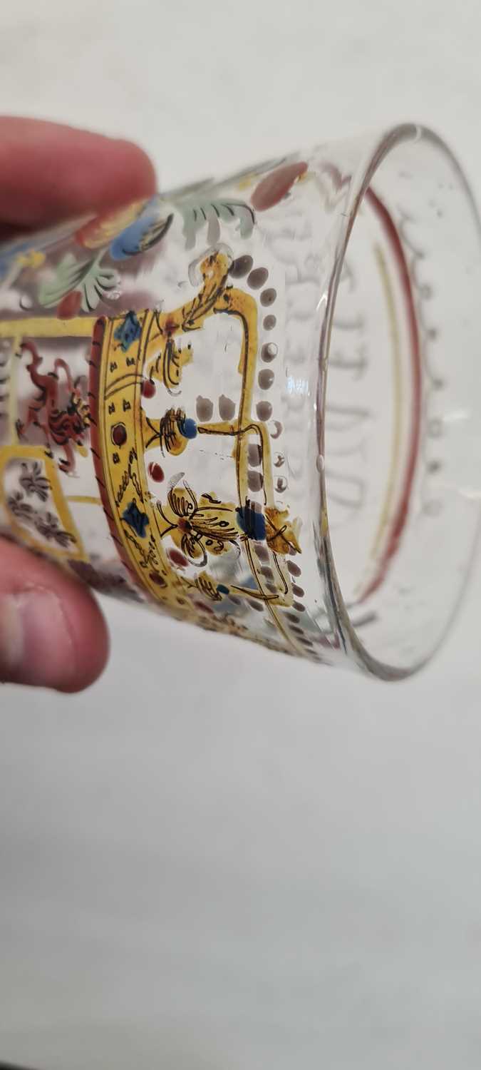 A group of enamelled Historismus glass - Image 15 of 42