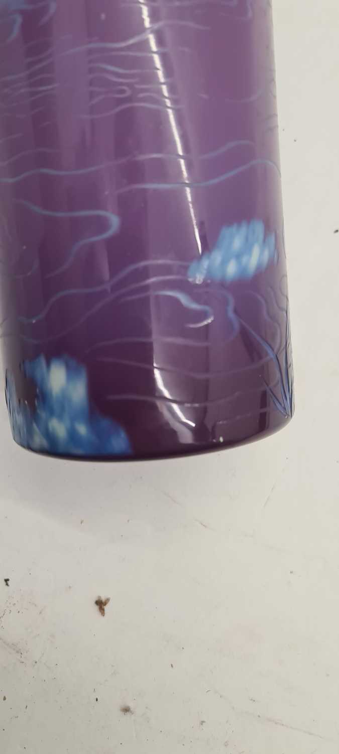 A Stevens & Williams three colour intaglio cut glass vase - Image 13 of 23