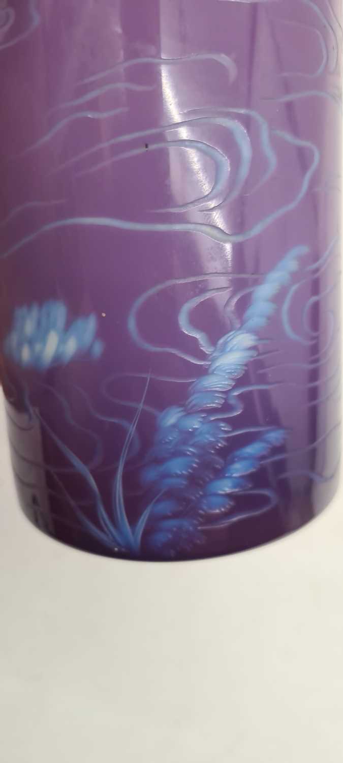 A Stevens & Williams three colour intaglio cut glass vase - Image 17 of 23