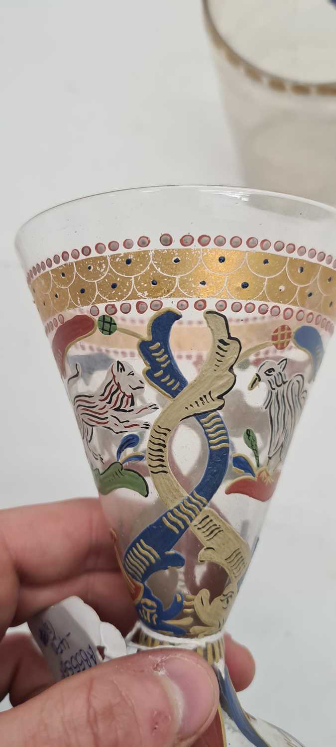 A group of enamelled Historismus glass - Image 28 of 42