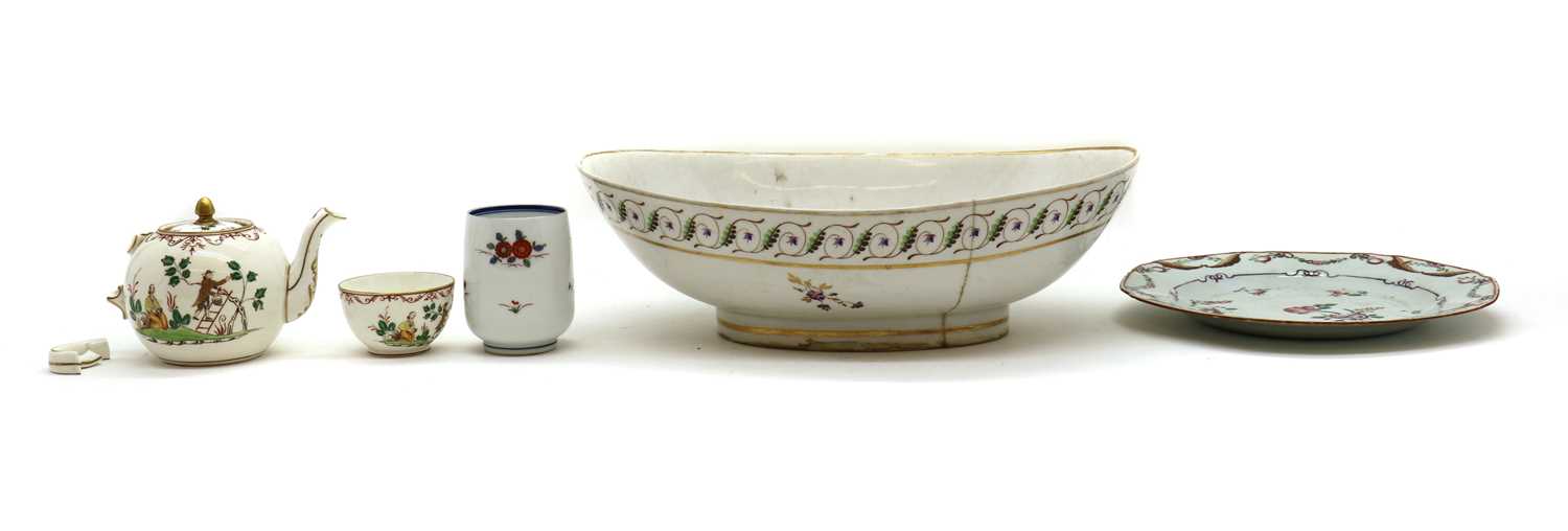 A Dresden porcelain bowl