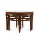 A Nathan 'Trinity' teak nest of tables,