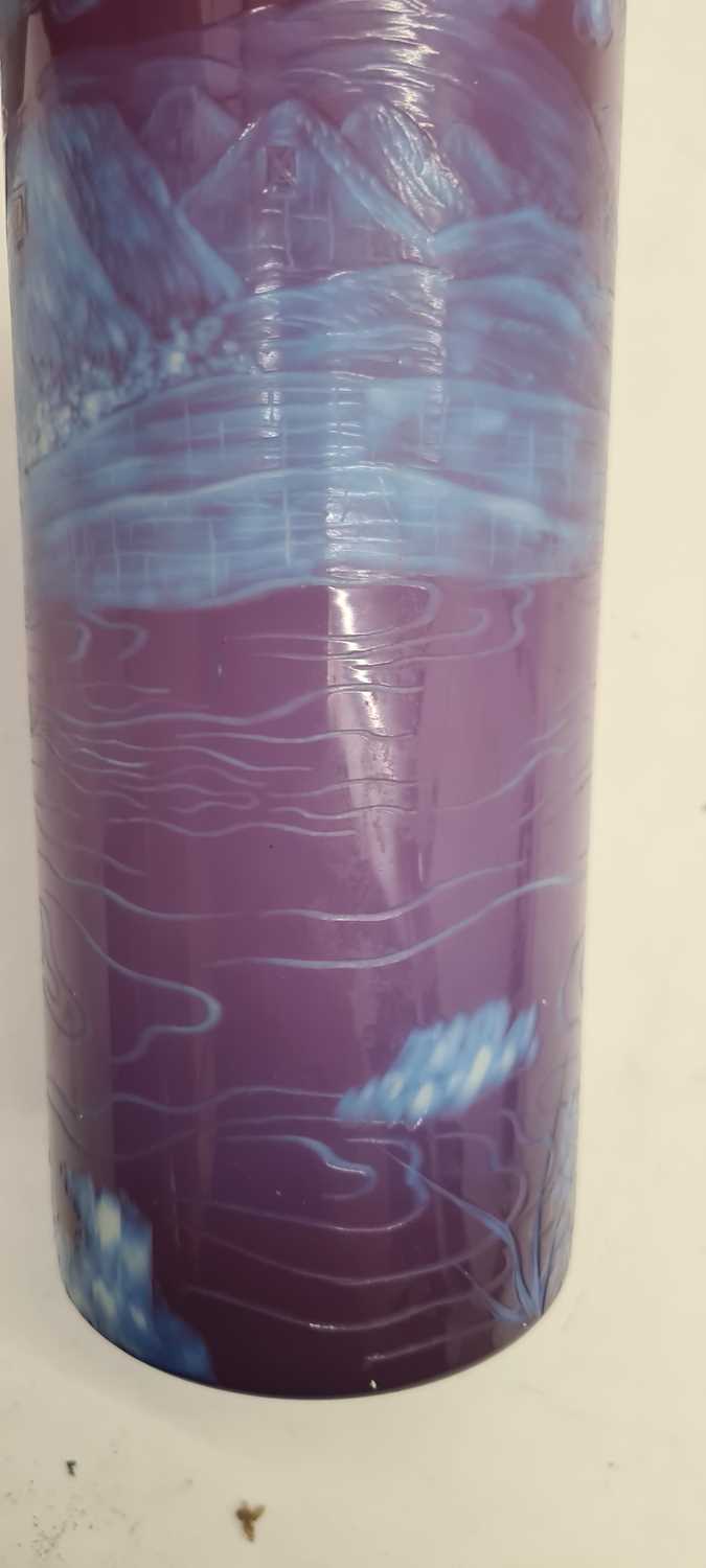 A Stevens & Williams three colour intaglio cut glass vase - Image 4 of 23