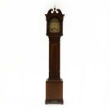 A mahogany grandmother clock,