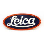 A Leica enamel sign