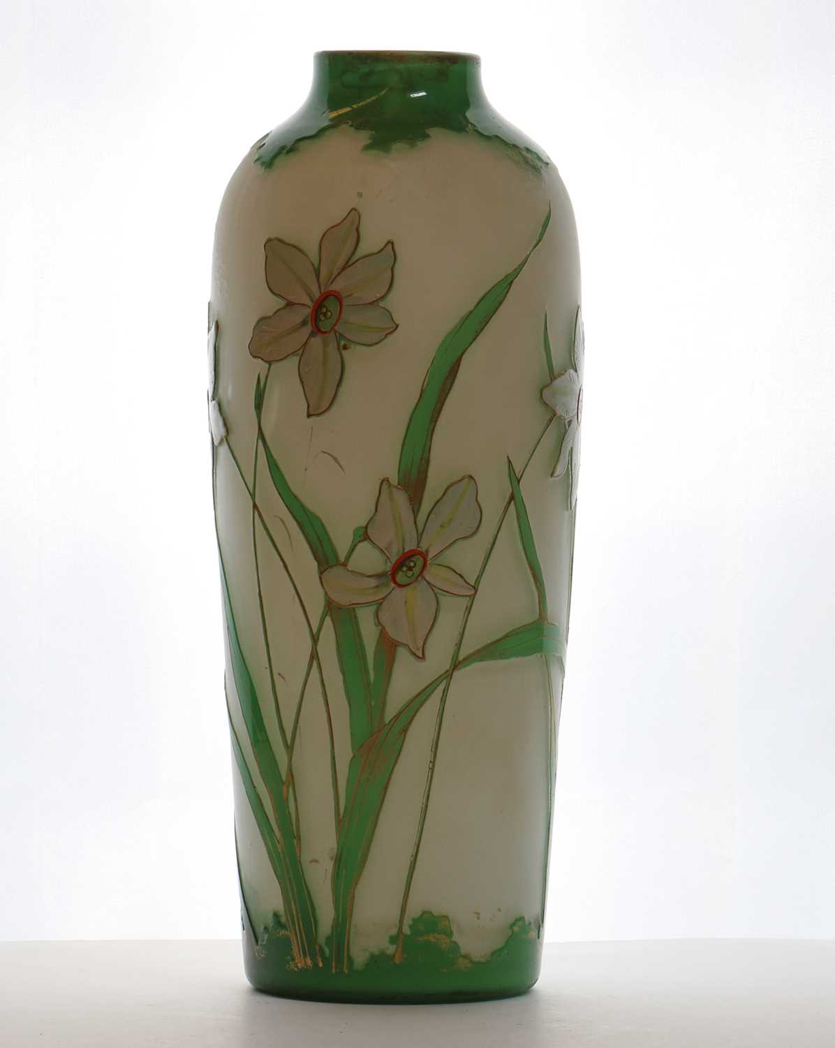 A cameo glass vase