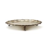 An early George III silver waiter