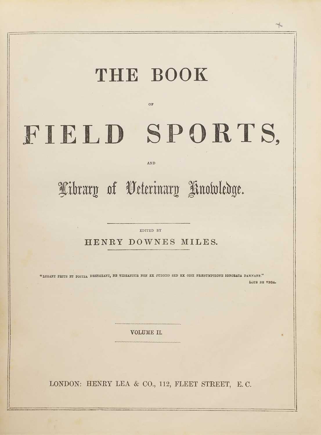 Miles, Henry Downes: The Book of Field Sports. 2 volumes. - Image 4 of 7