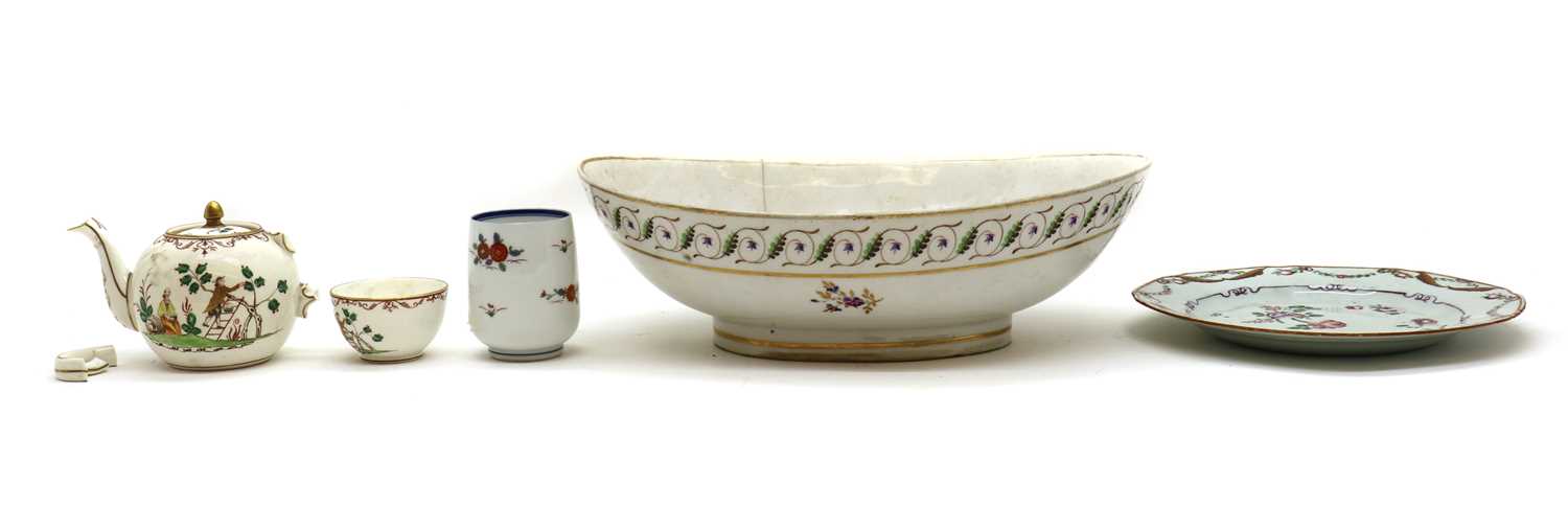 A Dresden porcelain bowl - Image 2 of 8