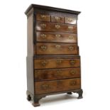 A George III mahogany chest on chest