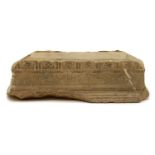 A Grand Tour carved souvenir fragment