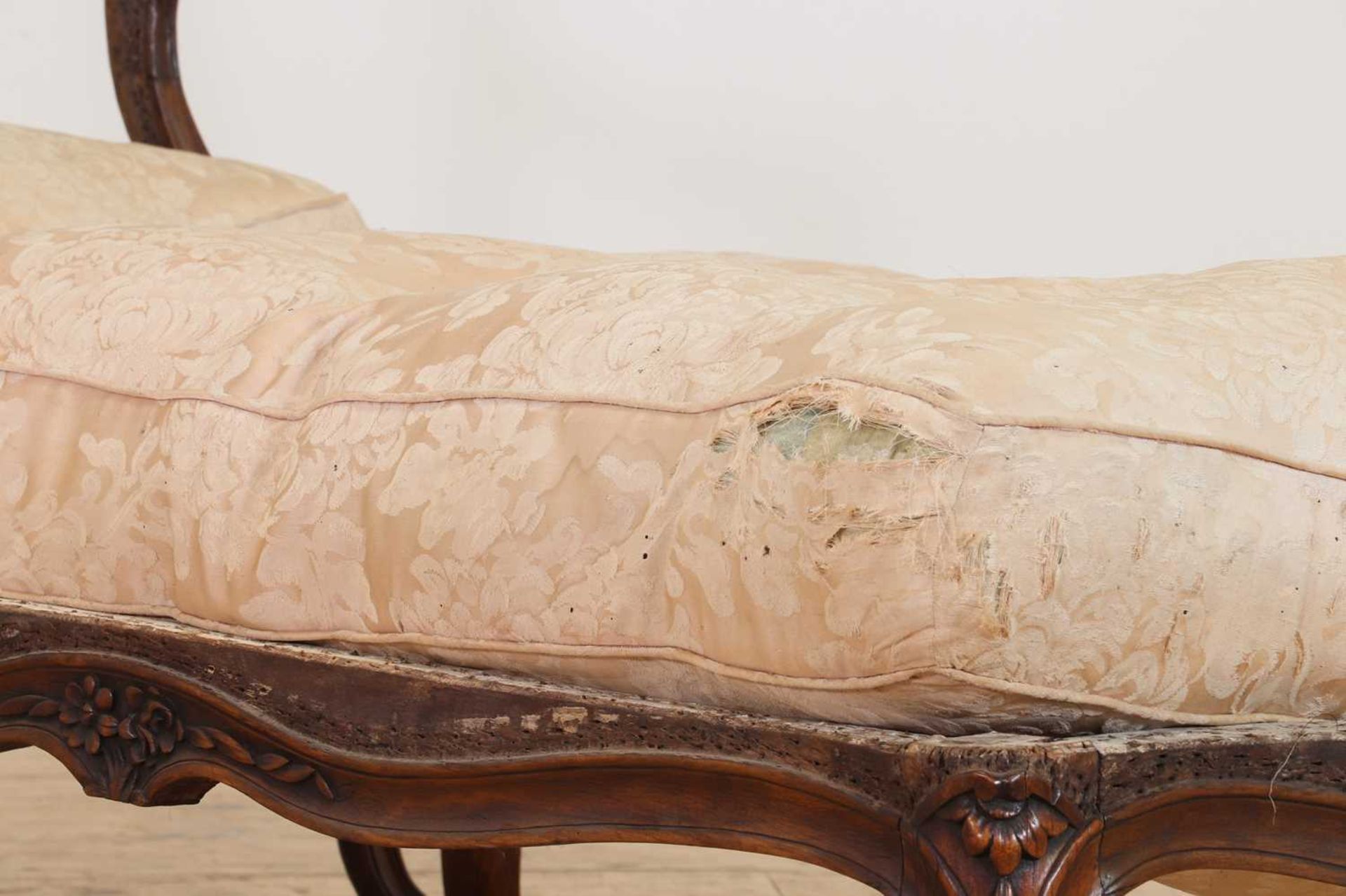 A Louis XV carved walnut duchesse brisée, - Image 7 of 12