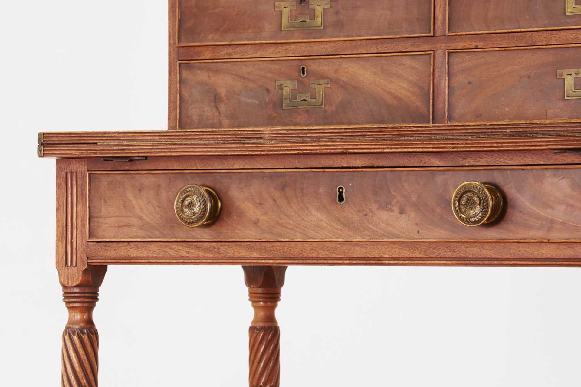 A George III mahogany writing desk, - Image 5 of 6