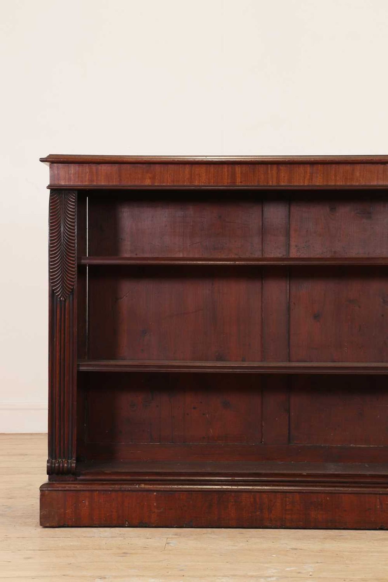 A George IV mahogany low open bookcase - Image 4 of 6