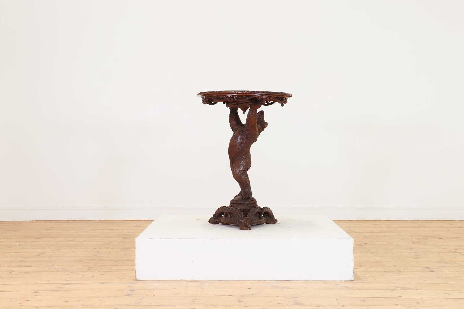 A Black Forest carved wood occasional table, - Image 9 of 10