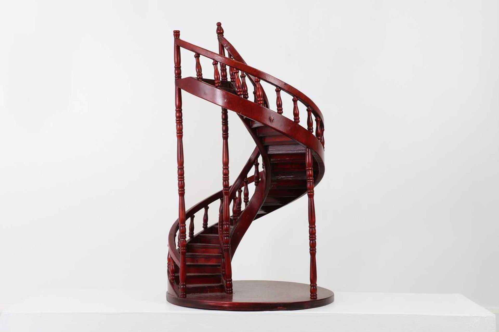 Two wooden architectural models of staircases, - Image 16 of 39