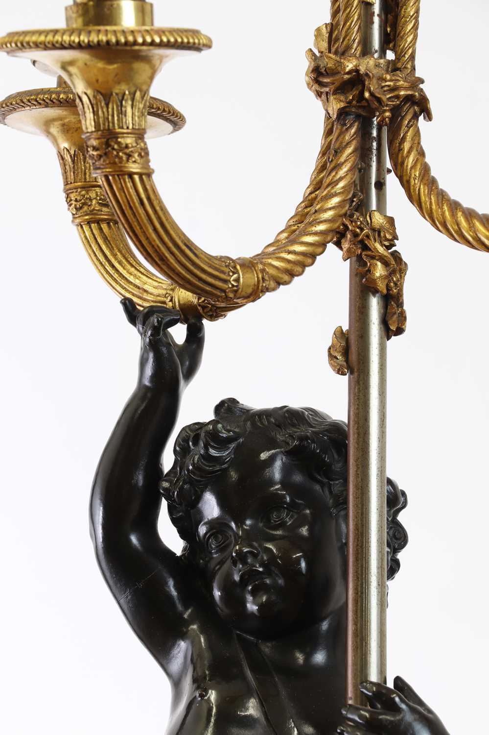 A pair of French Empire bronze and marble candelabra attributed to François Rémond (c.1747-1812), - Image 9 of 23