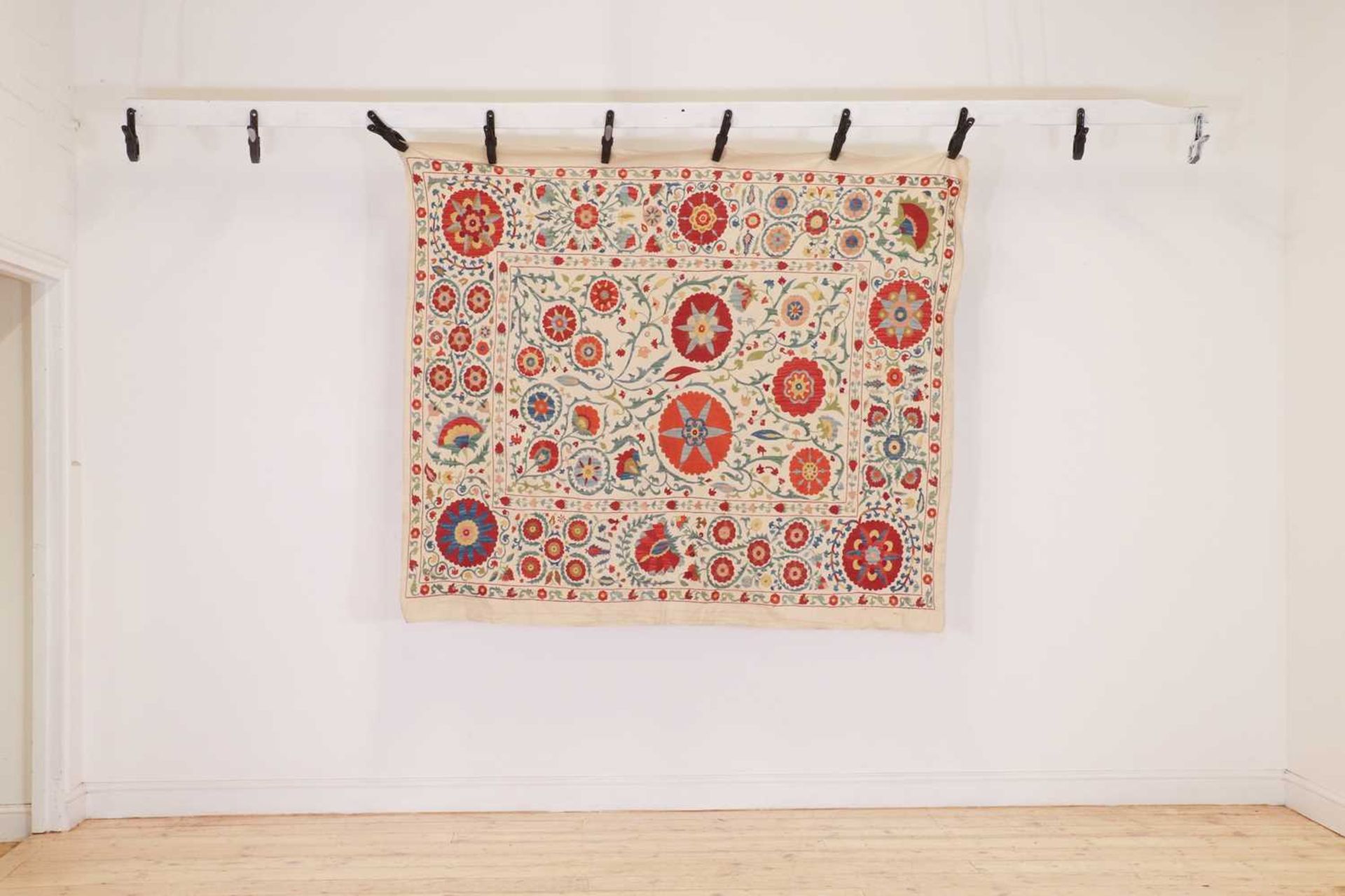 A suzani textile, - Image 3 of 6