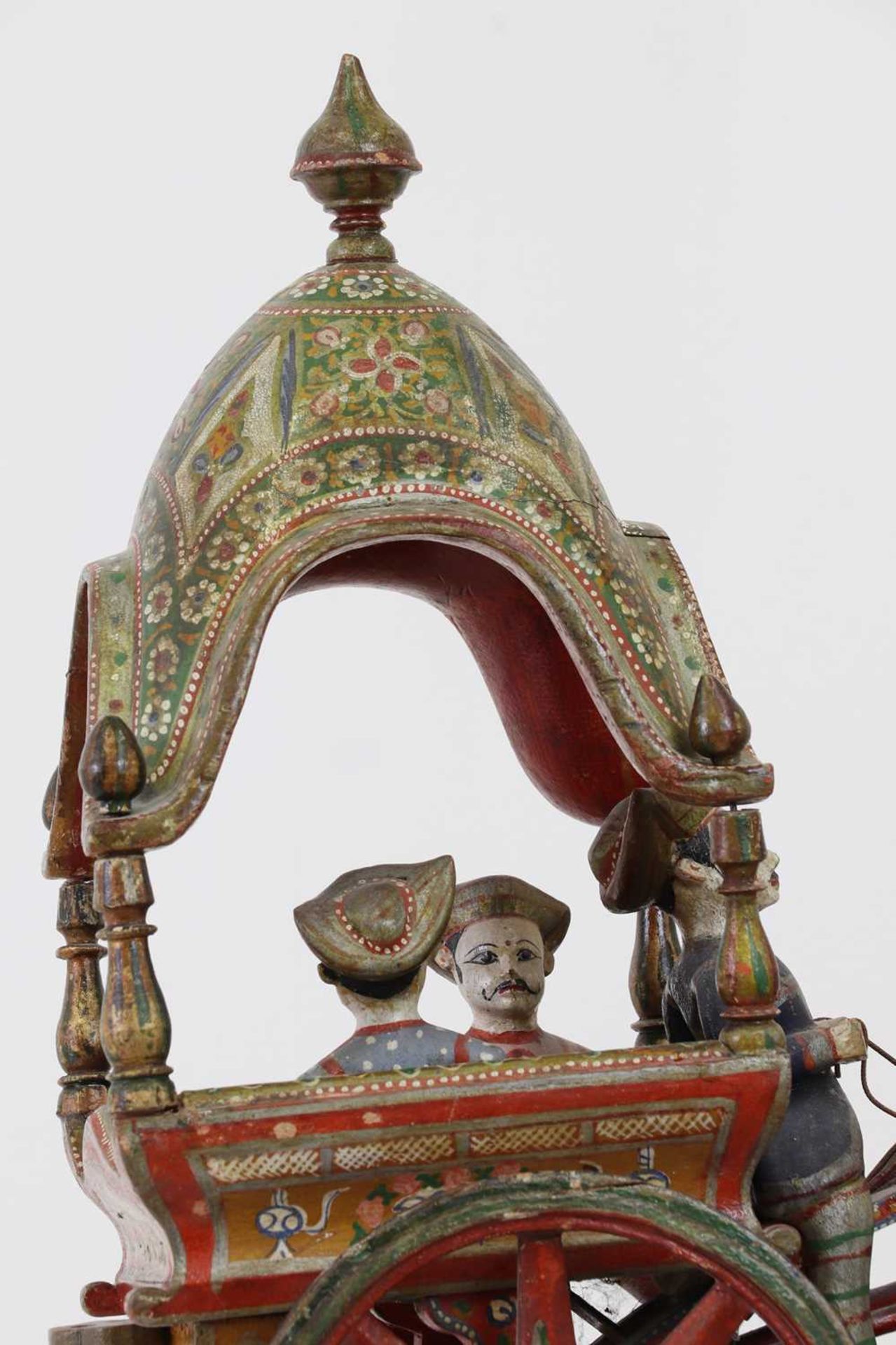 Two carved and painted wood models, - Image 12 of 14