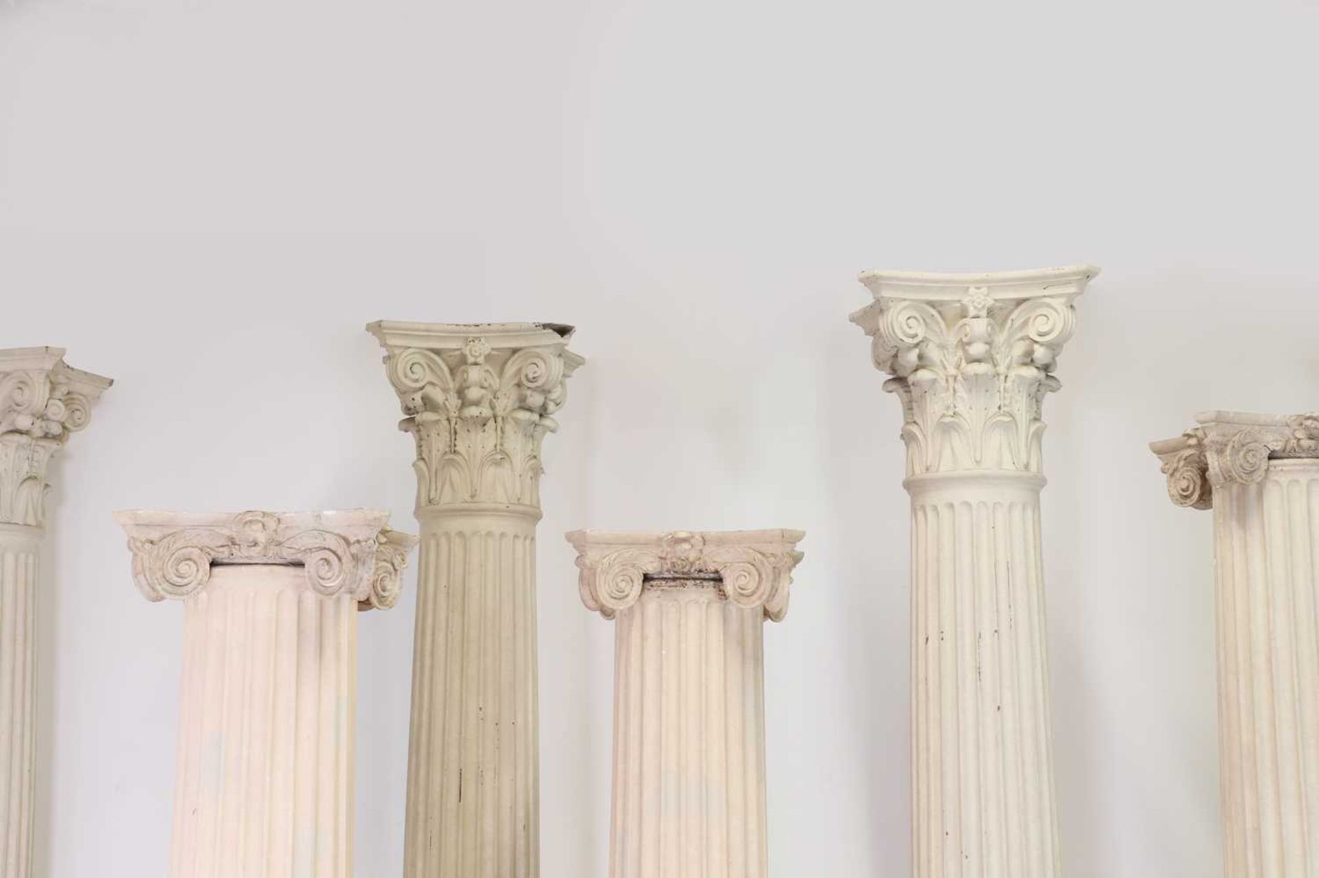 Eight fibreglass classical columns, - Image 4 of 5