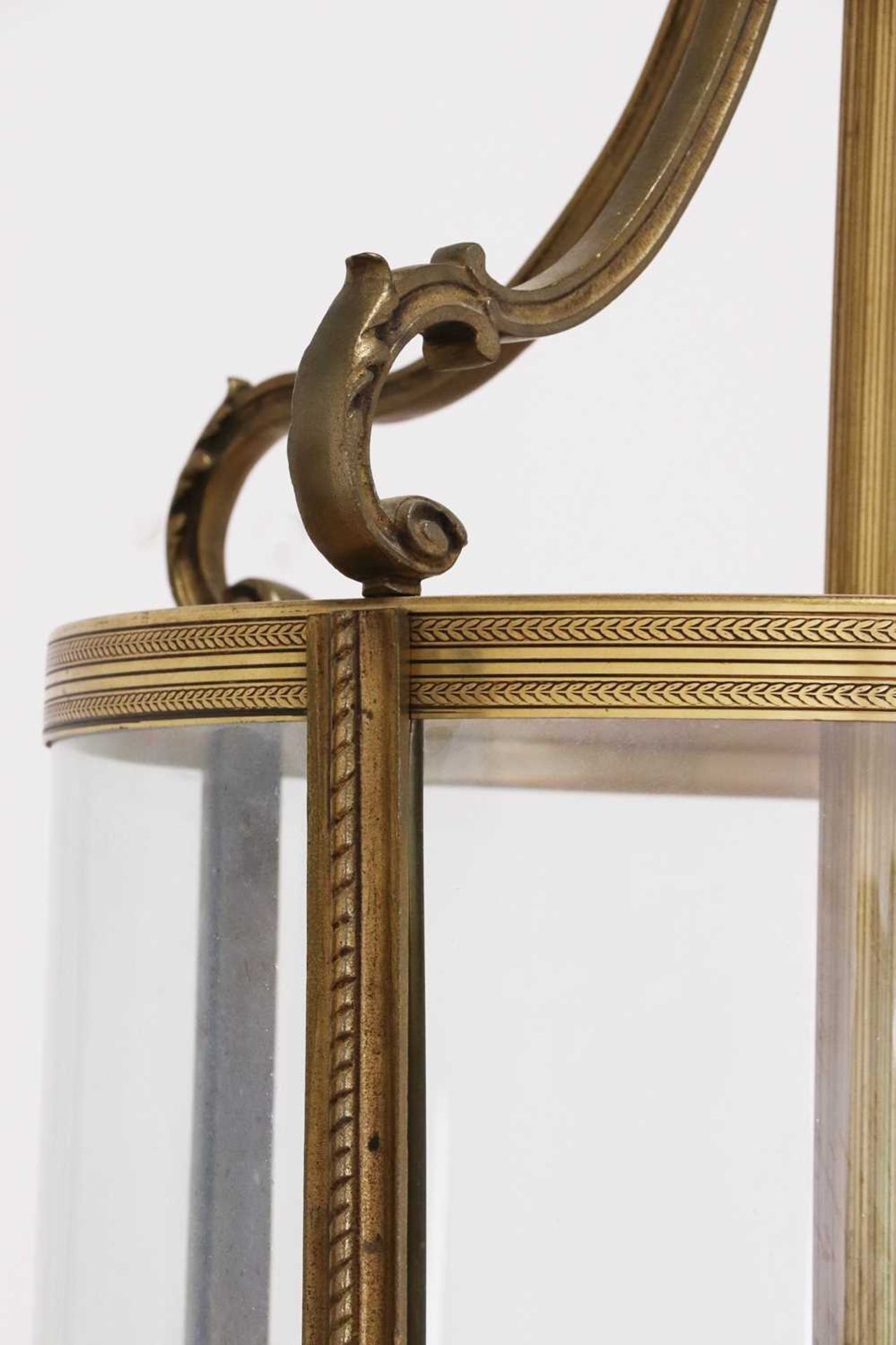 A Louis XVI-style gilt-brass and glass hall lantern - Image 4 of 8