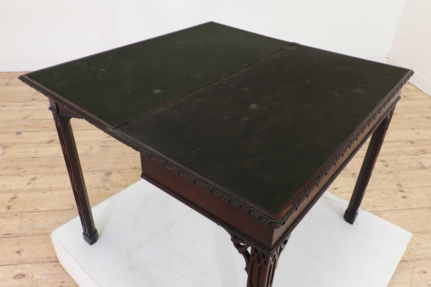 A George III mahogany card table, - Image 5 of 23