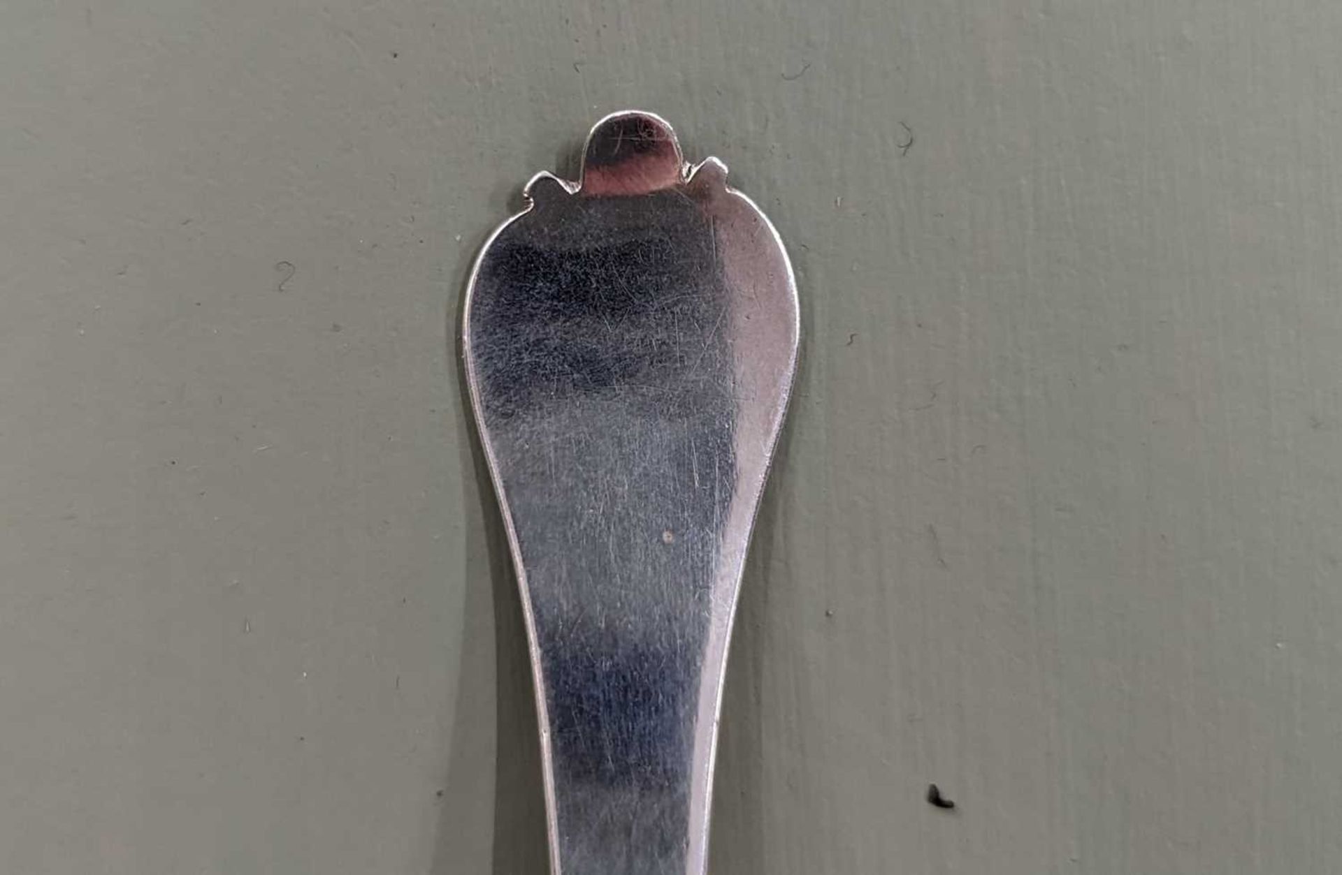 A William III East Anglian provincial silver trefid spoon, - Image 4 of 13