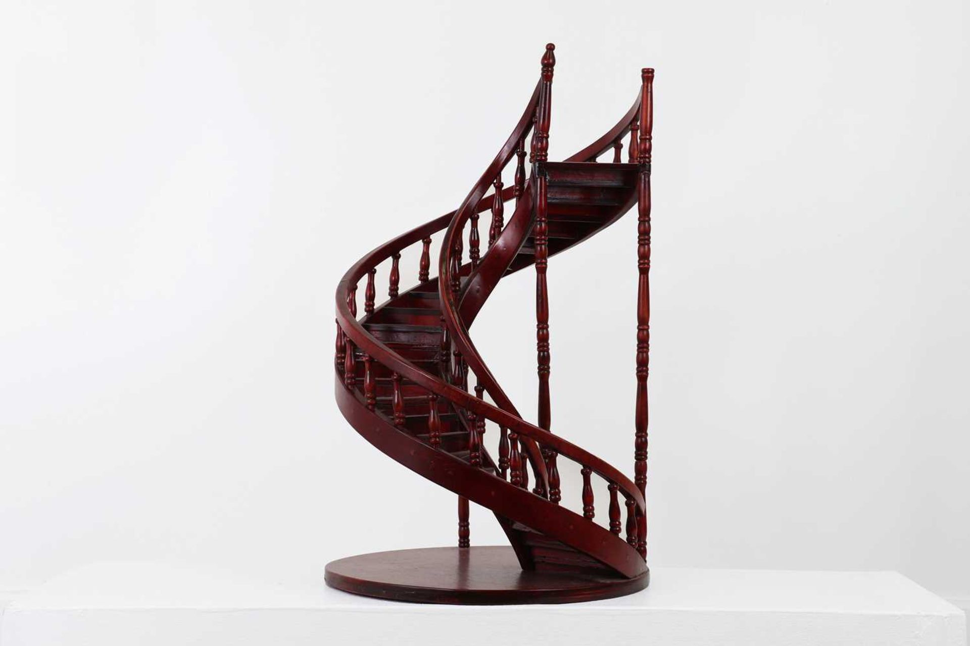 Two wooden architectural models of staircases, - Image 15 of 39