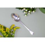 A William III East Anglian provincial silver trefid spoon,