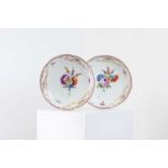 A pair of Meissen porcelain dishes,