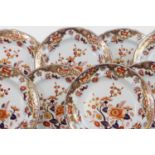 A set of twelve Regency Spode stone china plates,