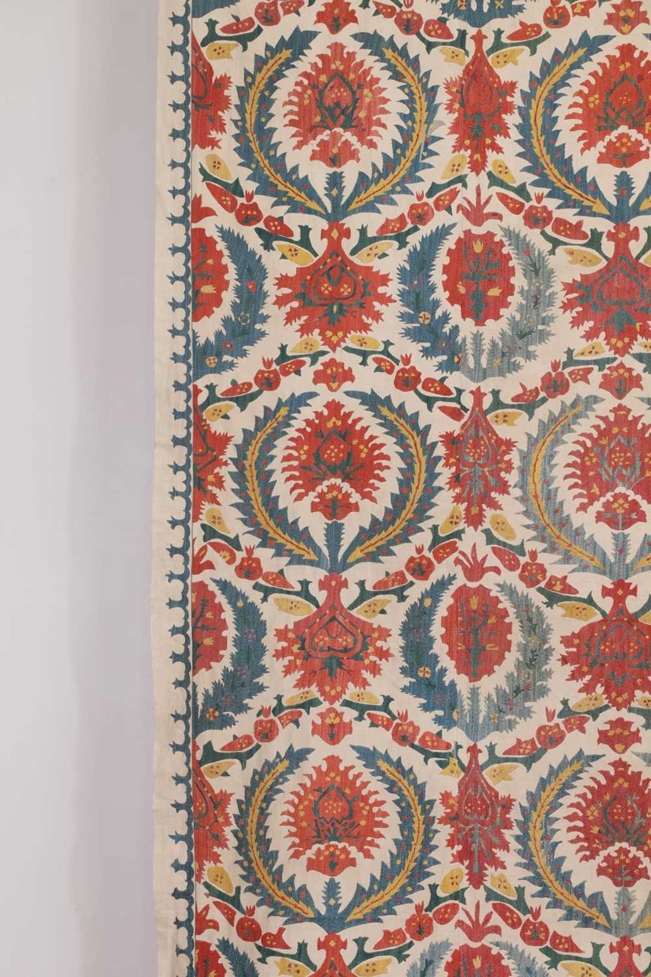 A large suzani textile, - Image 2 of 8