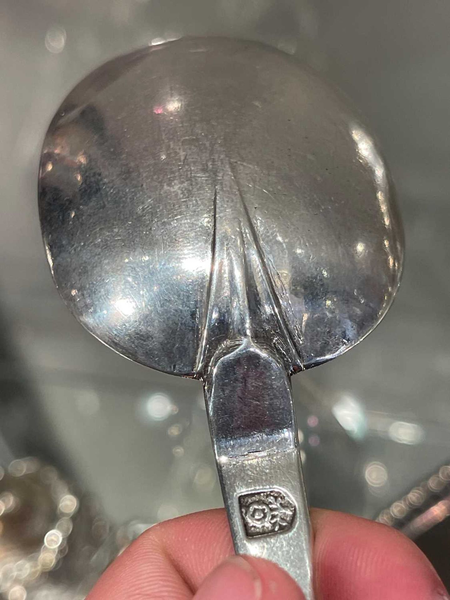 A Charles II East Anglian provincial silver trefid spoon, - Image 7 of 14