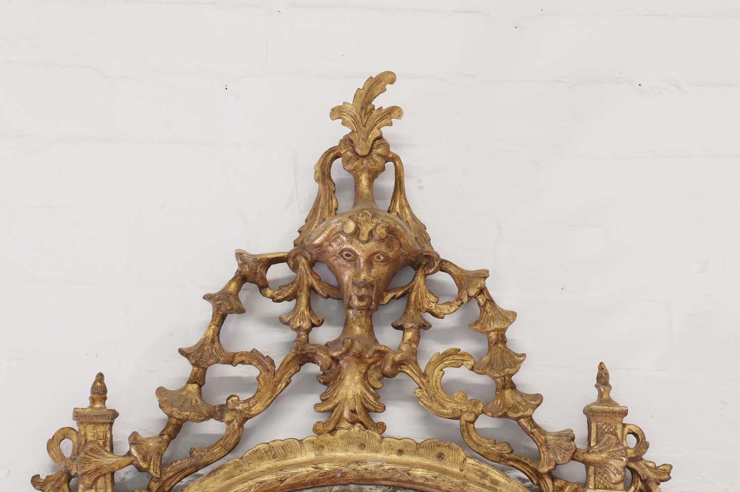 A carved giltwood and gesso pier mirror, - Image 3 of 27