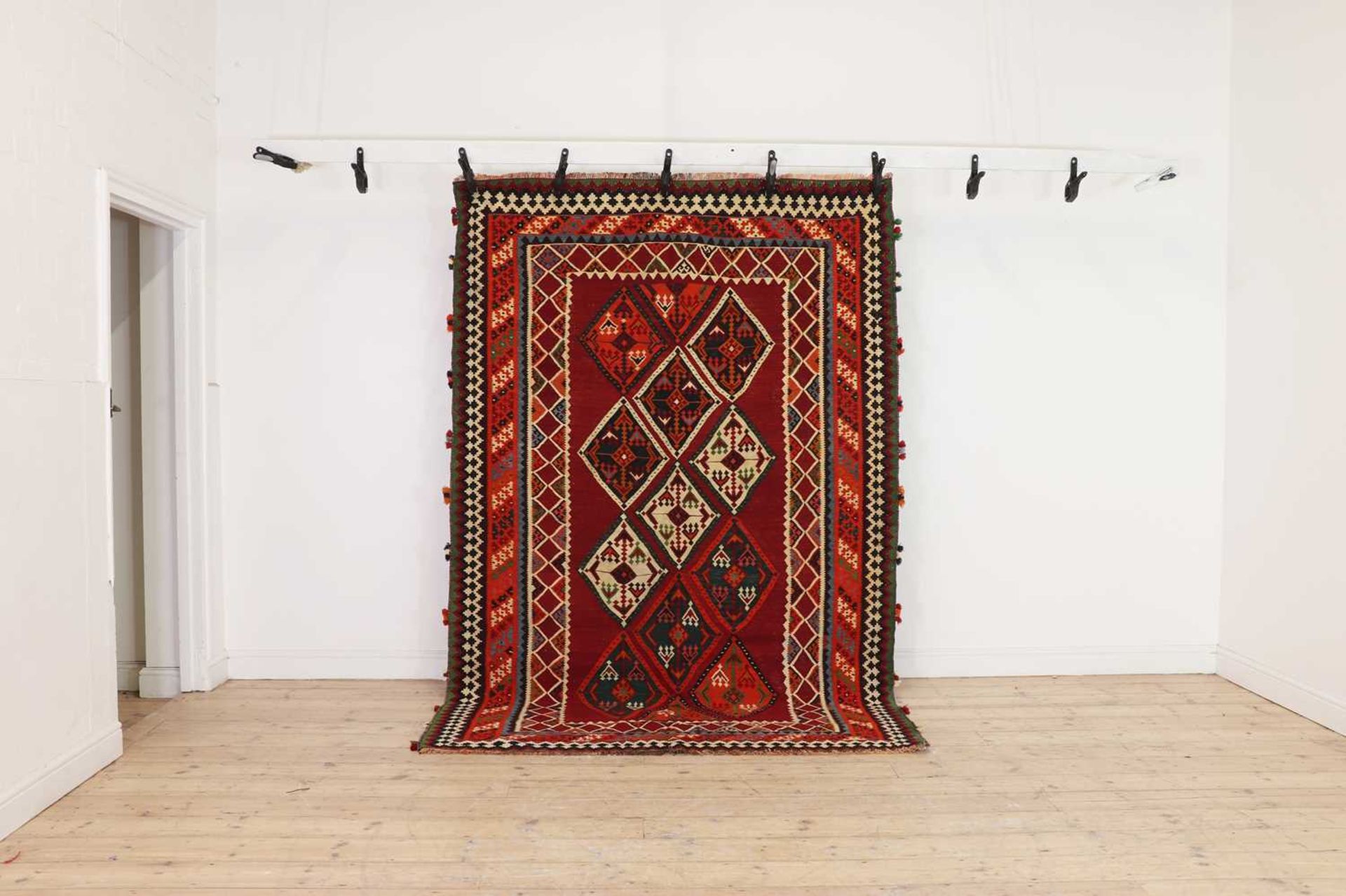 A Persian Qashqai kilim rug,