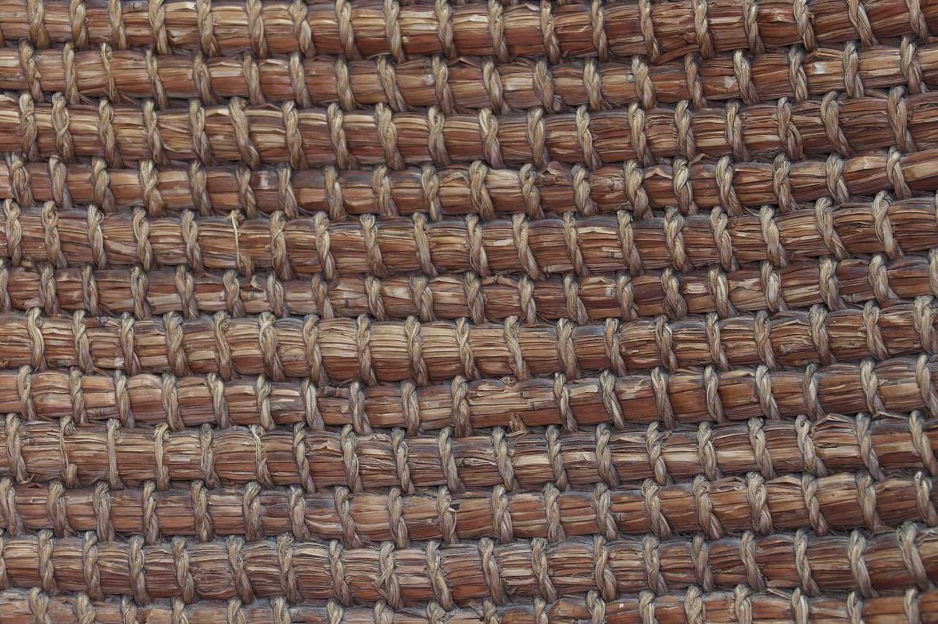 A pine, straw and seagrass armchair, - Image 8 of 9