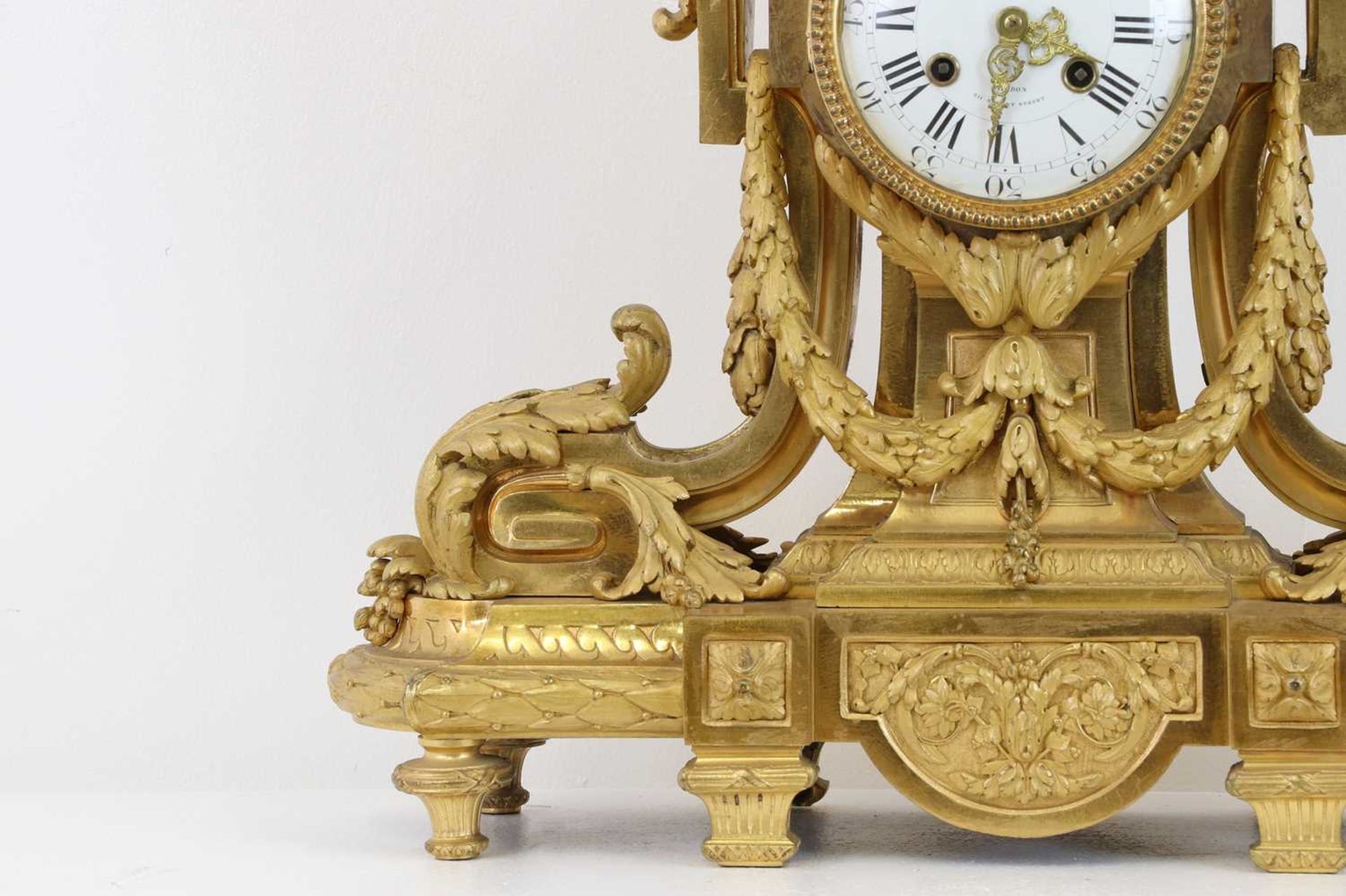 An Empire-style ormolu mantel clock, - Image 7 of 24