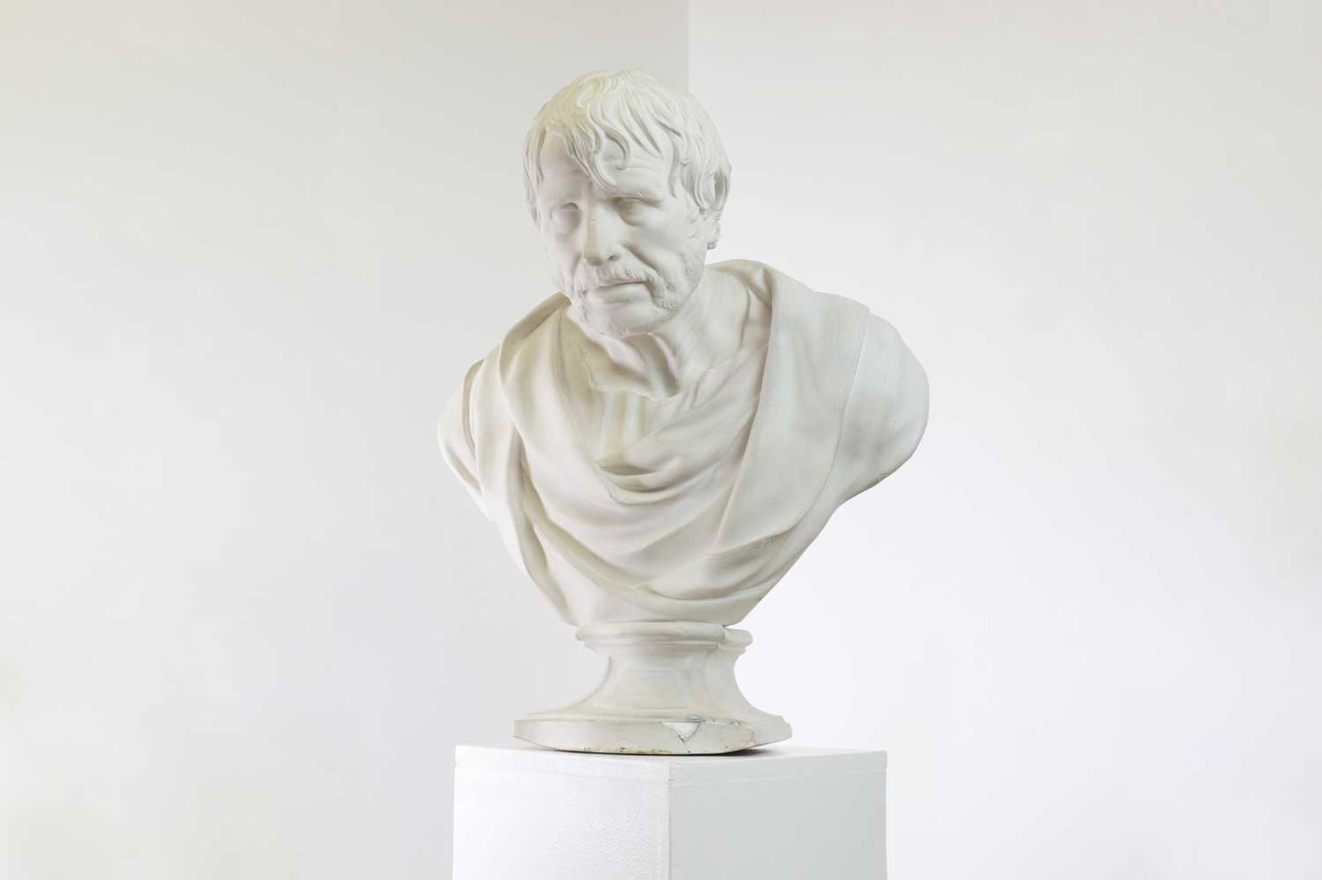 A large plaster bust of the Pseudo-Seneca, - Bild 8 aus 10