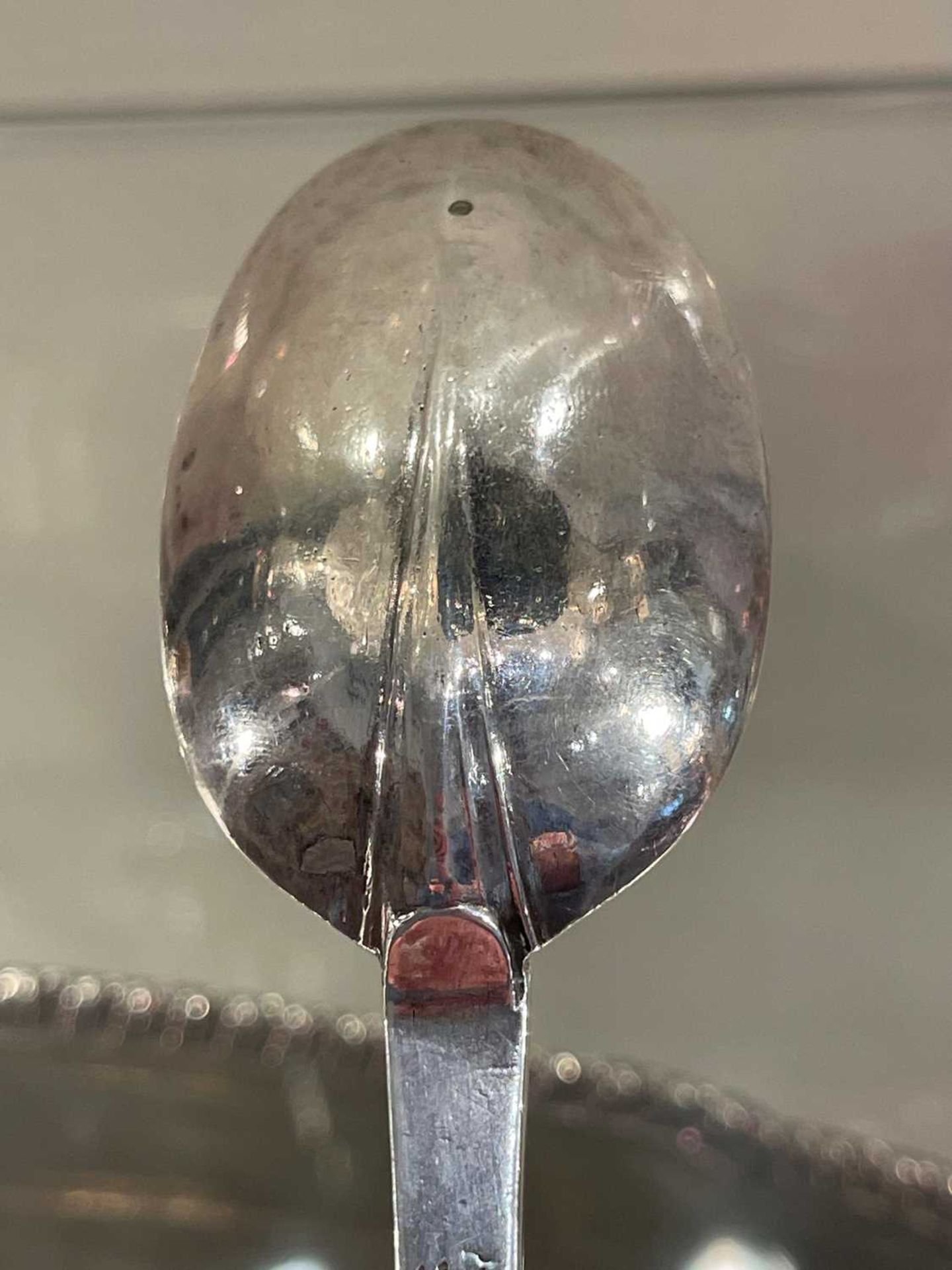 A William III East Anglian provincial silver trefid spoon, - Image 8 of 15