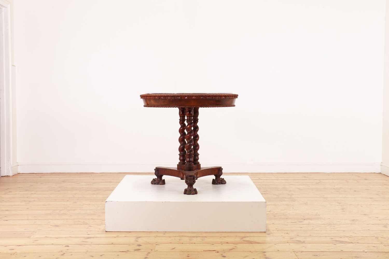 An olivewood centre table in the manner of J Darmanin & Sons, - Image 4 of 23