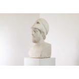 A plaster bust of Pericles after the antique,