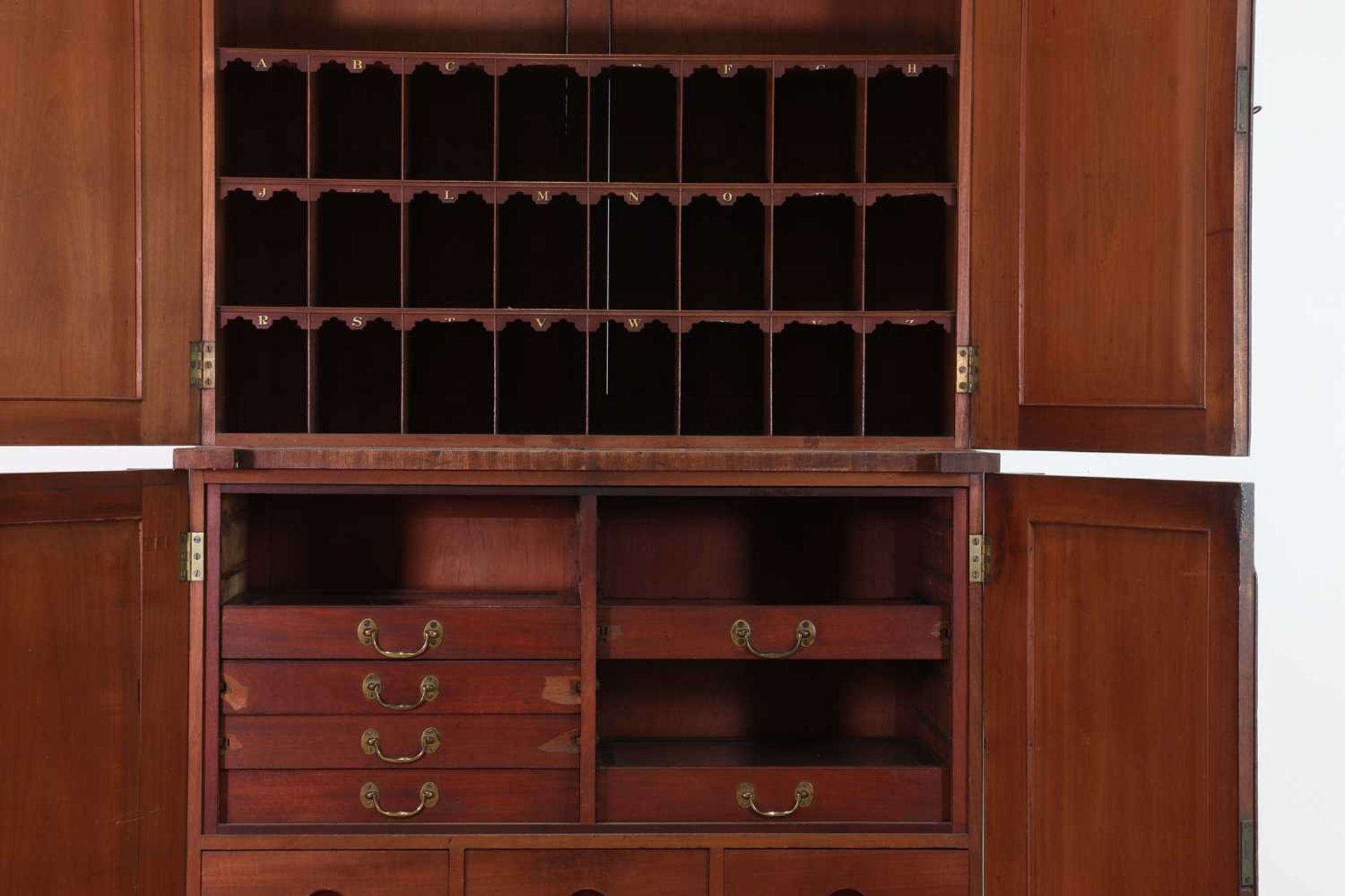 A George IV figured mahogany collector's cabinet, - Image 6 of 13