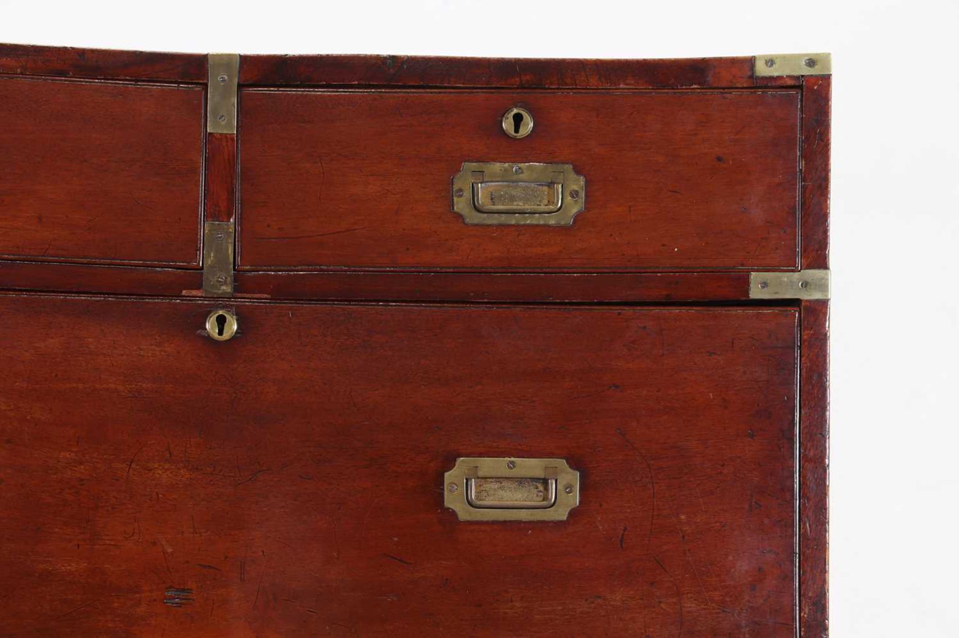 A teak campaign chest, - Image 6 of 24