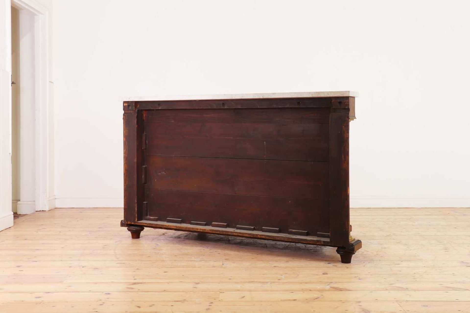 A rosewood and marble-topped side cabinet, - Image 4 of 12