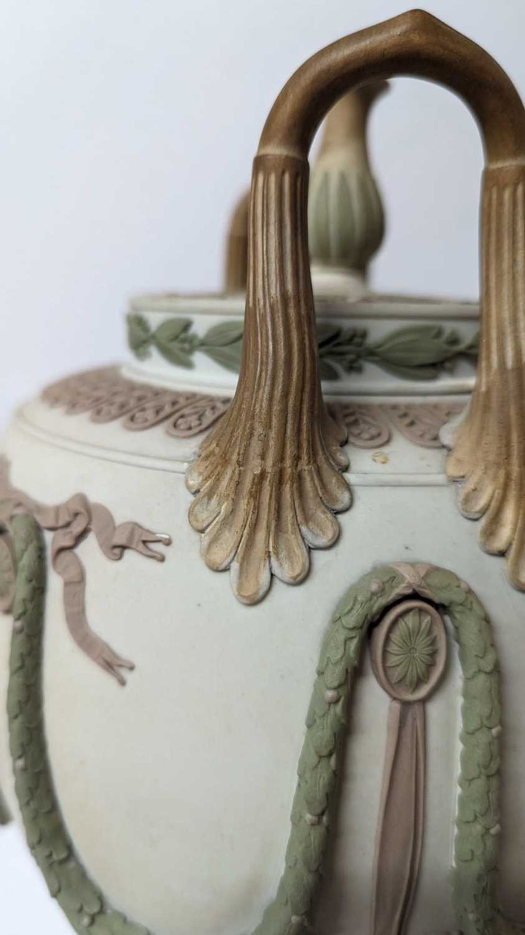 A pair of Wedgwood jasperware urns and covers, - Image 22 of 28