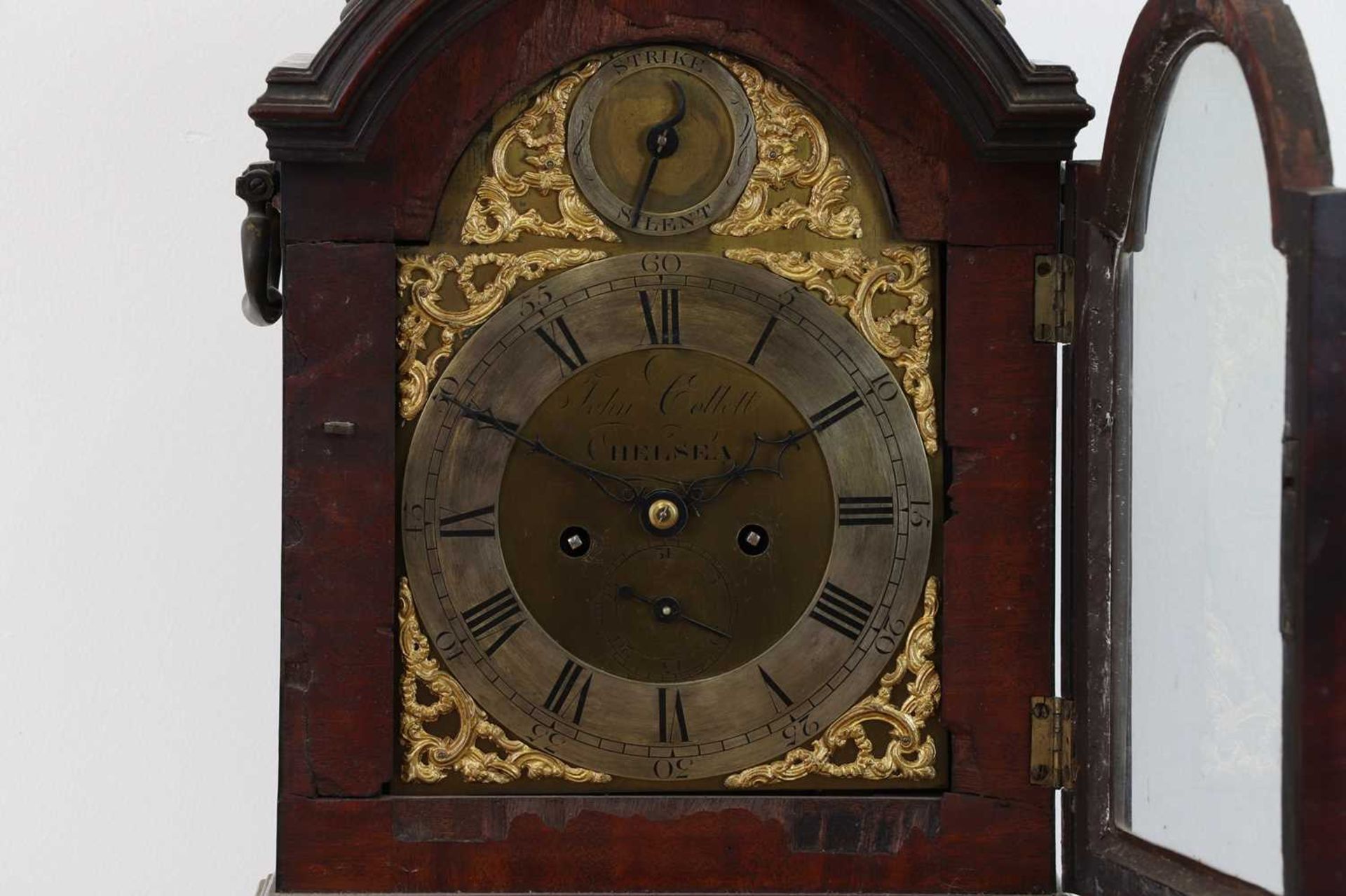 A George III mahogany bracket clock, - Image 6 of 6