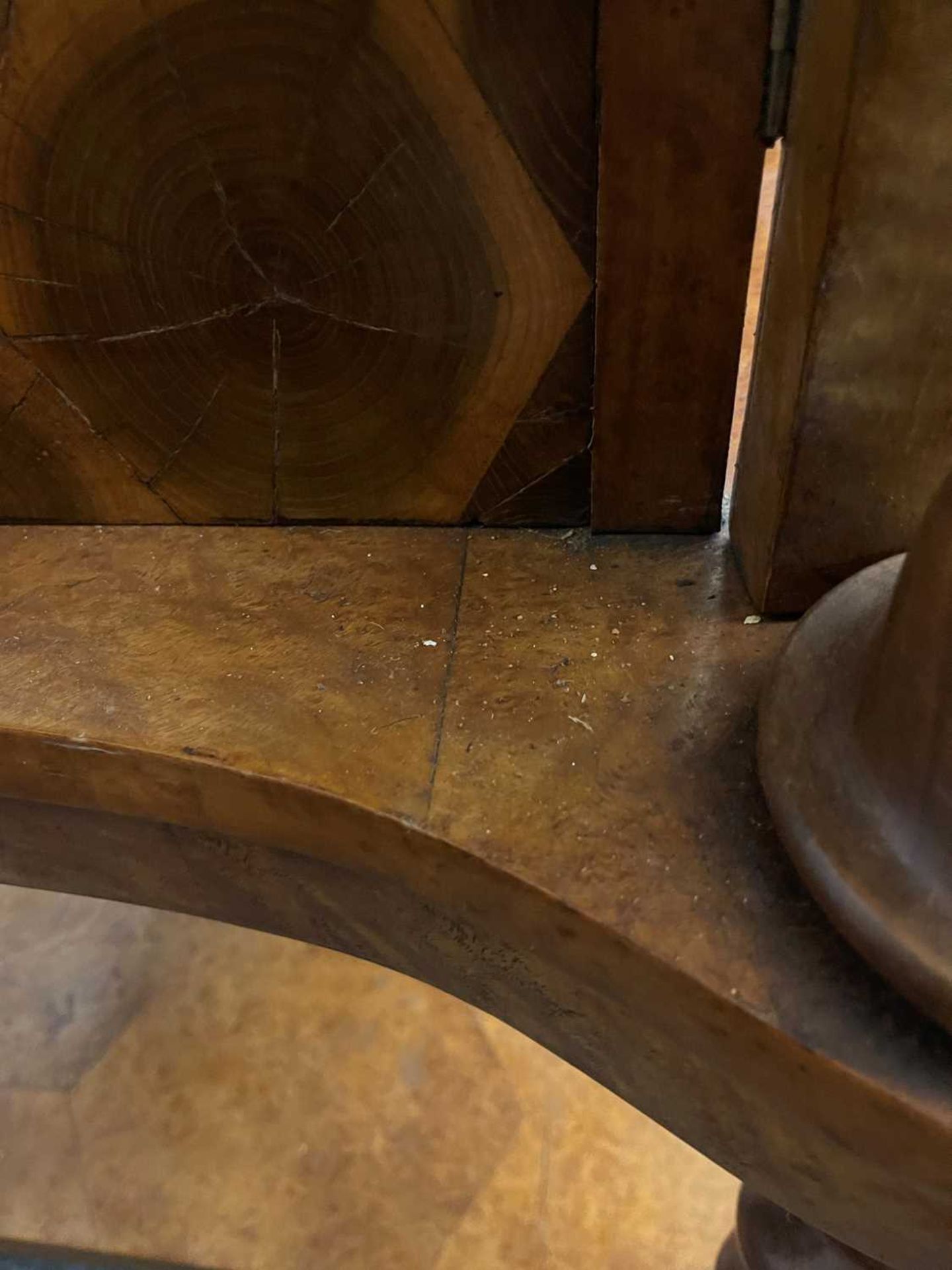 An oyster-veneered laburnum, maple and walnut collector's cabinet, - Image 12 of 33