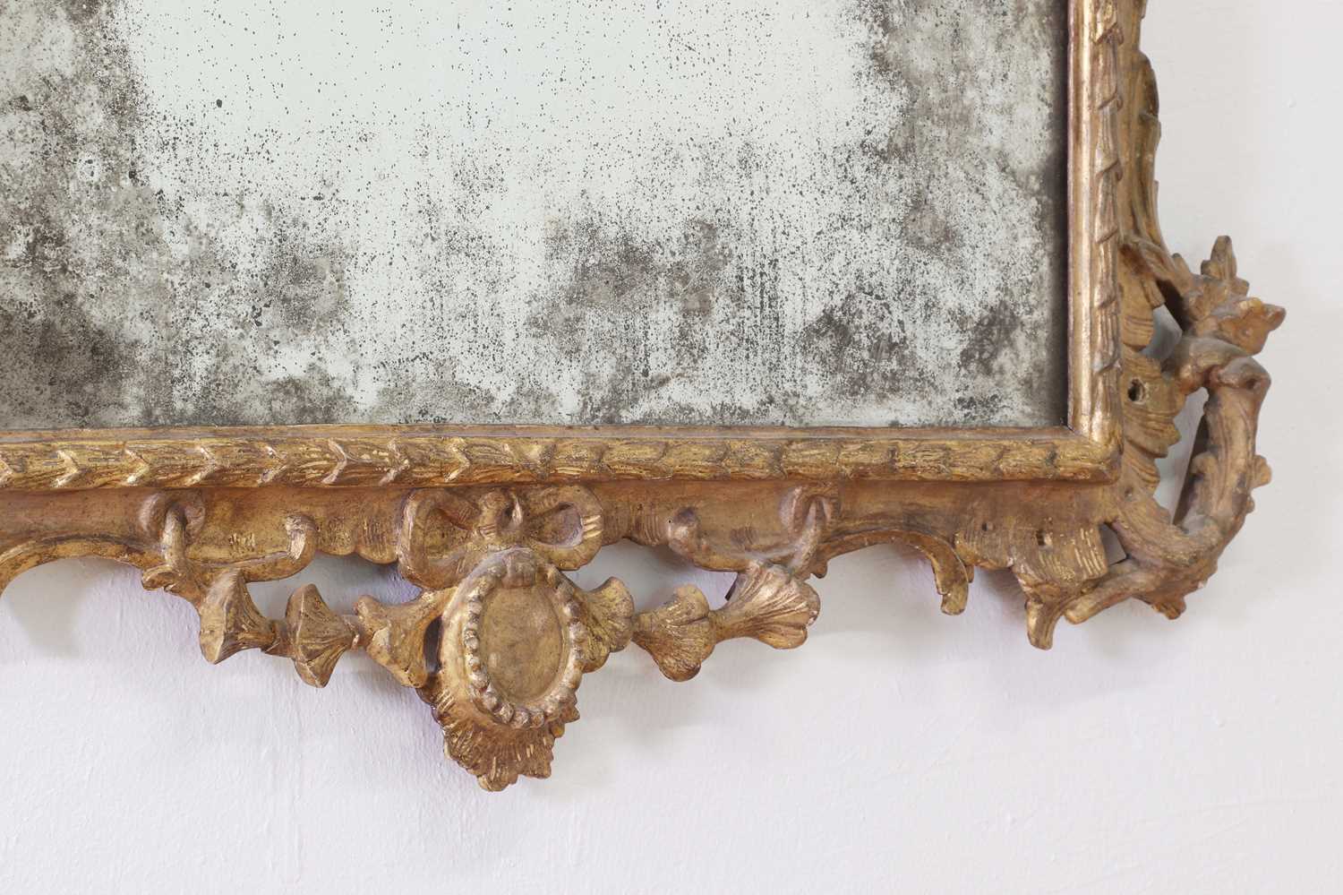 A carved giltwood and gesso pier mirror, - Image 7 of 27