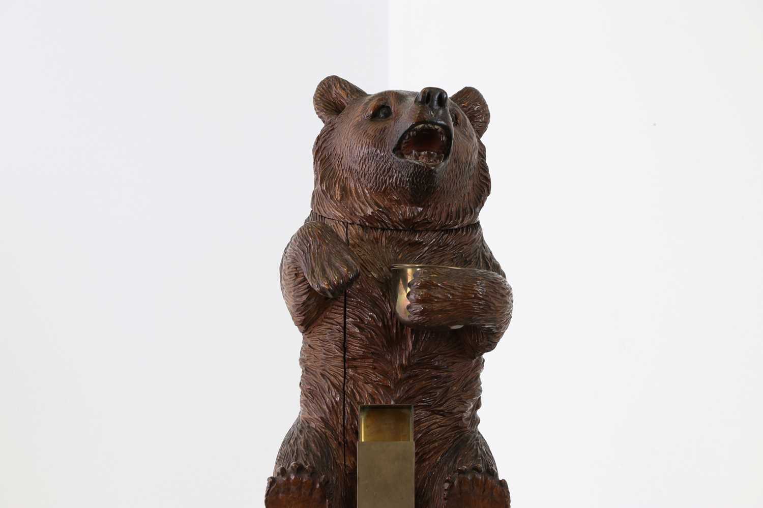 Two Black Forest carved wood bears, - Image 10 of 14